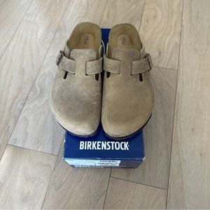 Birkenstock Boston Oiled Leather Tobacco Brown